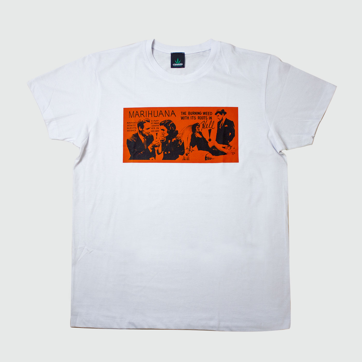 T-SHIRT BIANCA CBWEED - OLD COMIC BOOK