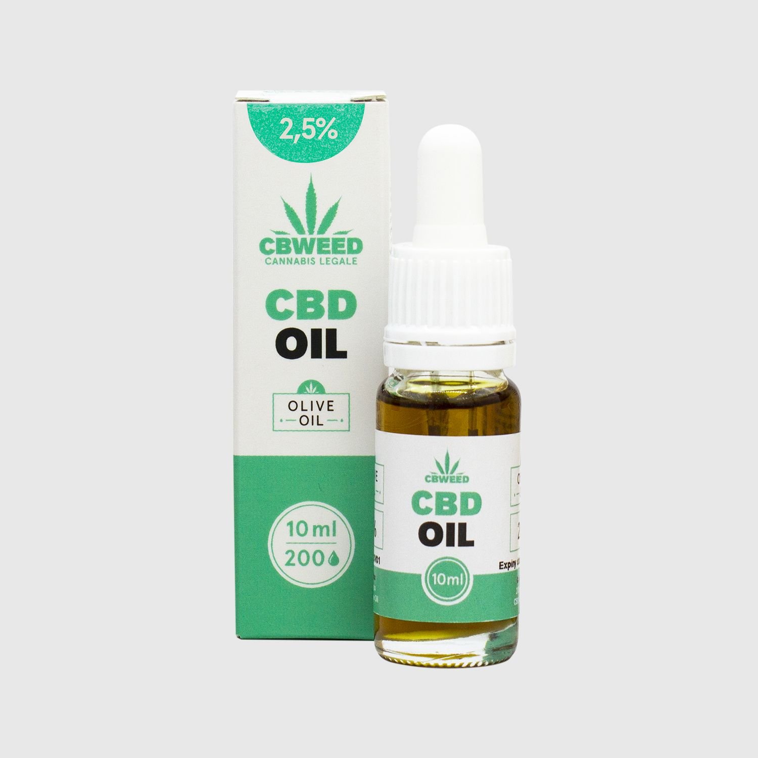 OLIO AL CBD 2,5% CON OLIO DI OLIVA