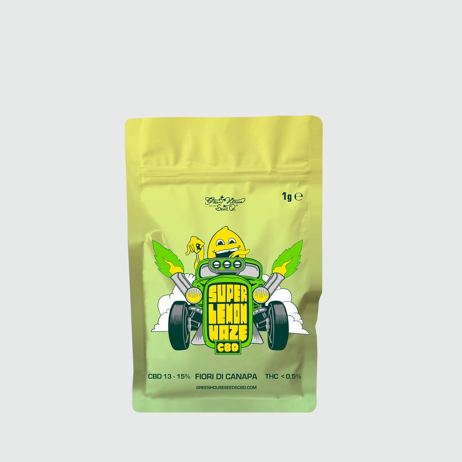 CANNABIS LIGHT GREEN HOUSE COLLAB. – SUPER LEMON HAZE 1G