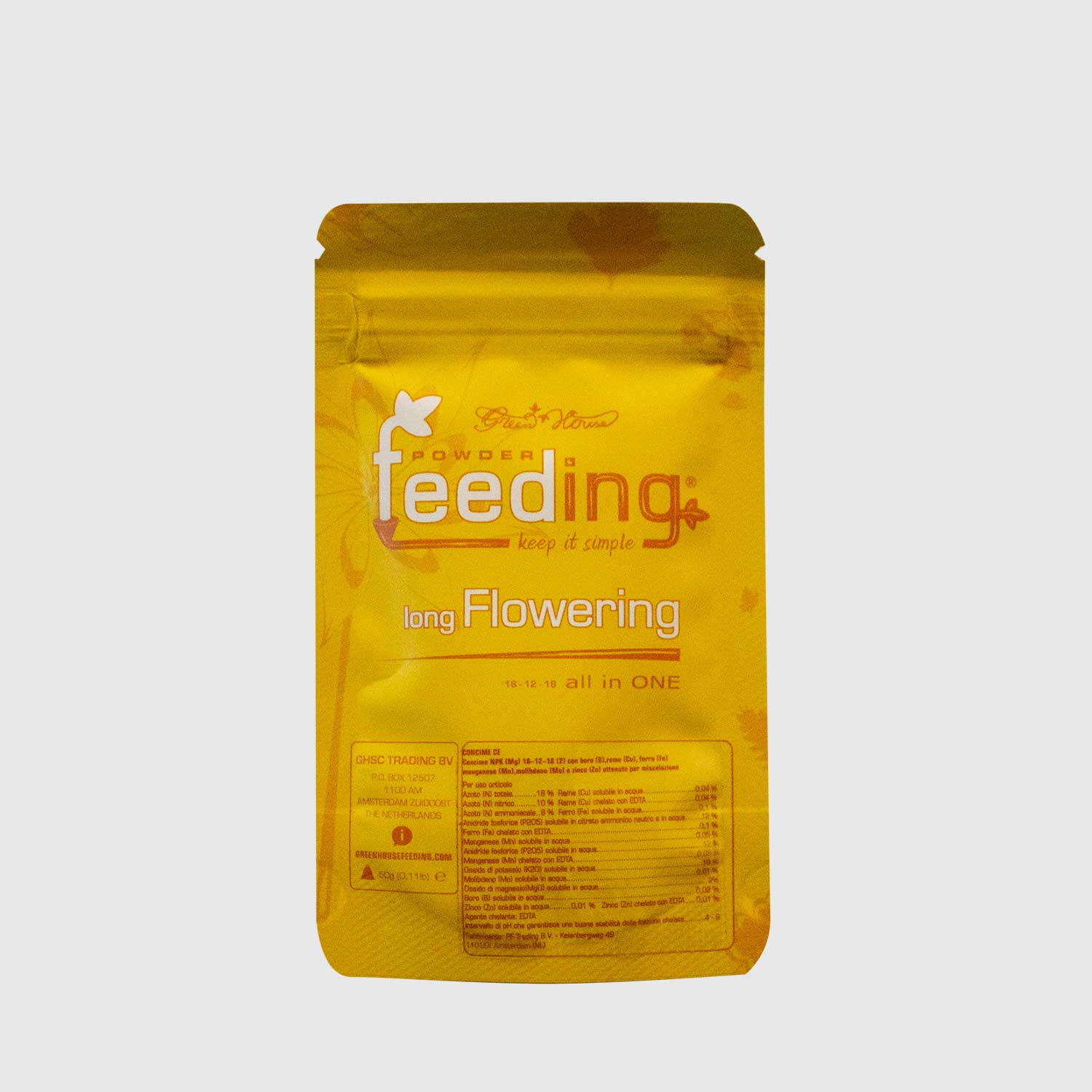 GREEN HOUSE FEEDING LONG FLOWERING 50G