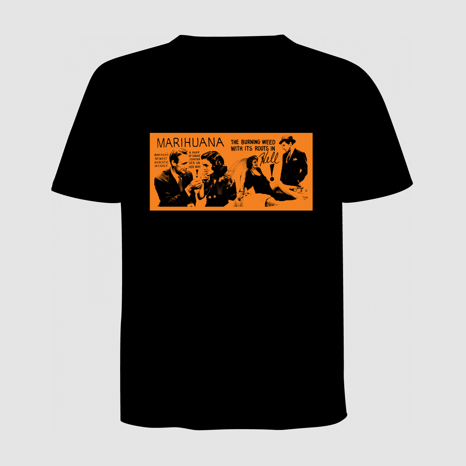 T-SHIRT NERA CBWEED - OLD COMIC BOOK