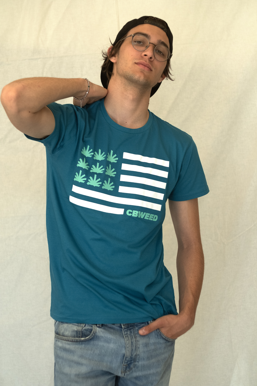T-SHIRT VERDE CBWEED - FLAG