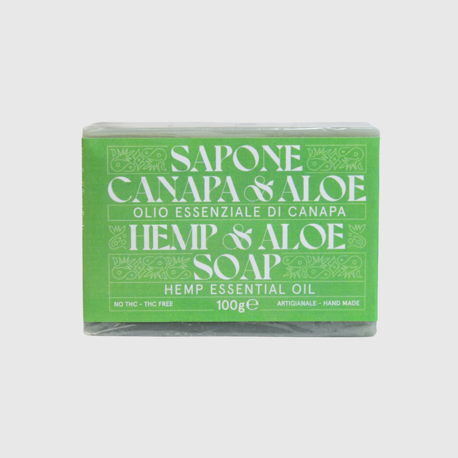 Sapone Canapa e Aloe - Olio essenziale di canapa